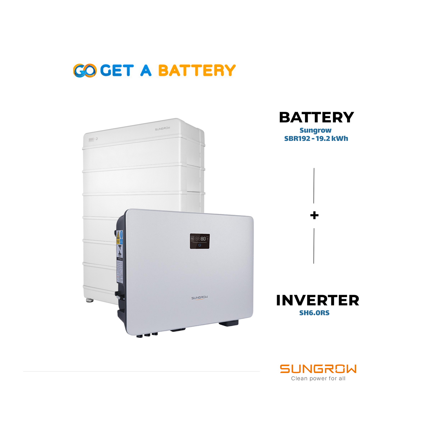 Sungrow SBR192 (19.2kWh) + SH6.0RS Inverter