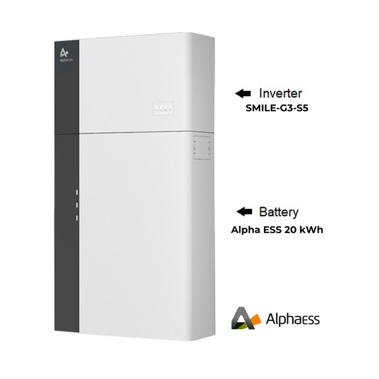 Alpha ESS 20 kWh Battery (SMILE-G3-S5) + Smile G3 S5 Inverter